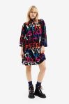 Сукня Desigual колір чорний mini oversize (2689383)