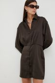 Сукня Samsoe Samsoe колір коричневий mini пряма (2622433)