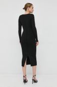 Сукня Victoria Beckham колір чорний midi облягаюча (2779912)