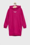 Дитяча сукня Tommy Hilfiger колір рожевий midi пряма (2747162)