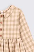 Дитяча бавовняна сукня Coccodrillo колір бежевий mini розкльошена (2826738)
