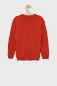 Дитячий бавовняний светер United Colors of Benetton колір червоний легкий Дитячий бавовняний светер United Colors of Benetton колір червоний легкий