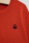 Дитячий бавовняний светер United Colors of Benetton колір червоний легкий Дитячий бавовняний светер United Colors of Benetton колір червоний легкий