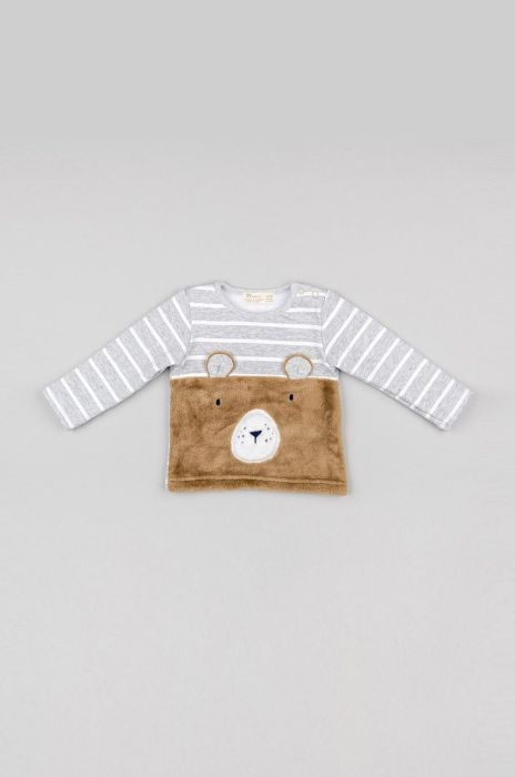 Светр для немовлят zippy колір сірий легкий