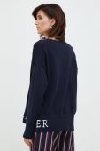 Бавовняний светер Tommy Hilfiger жіночий колір синій