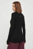 Светр Joop! жіночий колір чорний легкий півгольф