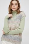 Жилетка з домішкою вовни United Colors of Benetton жіночий колір барвистий