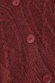 Кардиган з домішкою вовни United Colors of Benetton жіночий колір бордовий легкий