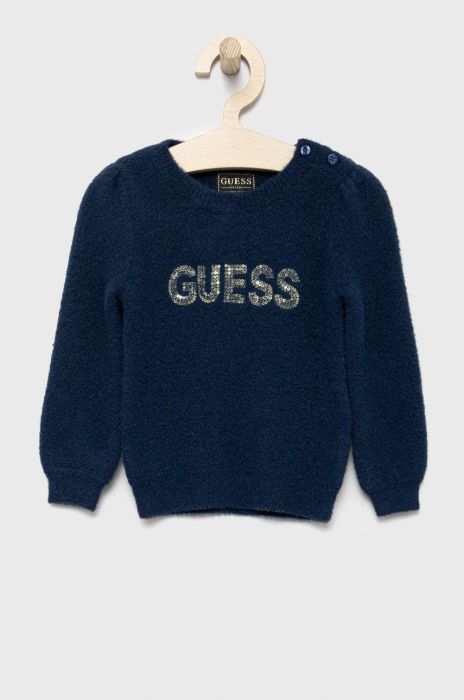 Дитячий светр Guess колір синій легкий (2583570) Дитячий светр Guess колір синій легкий (2583570)
