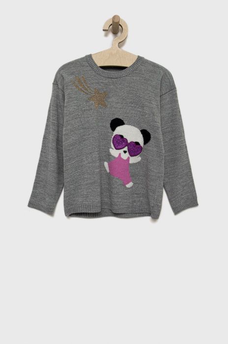 Дитячий светр United Colors of Benetton колір сірий легкий (2622612) Дитячий светр United Colors of Benetton колір сірий легкий (2622612)