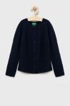 Дитячий светр з домішкою вовни United Colors of Benetton колір синій легкий (2630634) Дитячий светр з домішкою вовни United Colors of Benetton колір синій легкий (2630634)