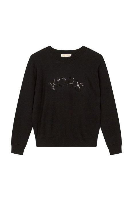 Дитячий светр Michael Kors колір чорний легкий (2619272) Дитячий светр Michael Kors колір чорний легкий (2619272)