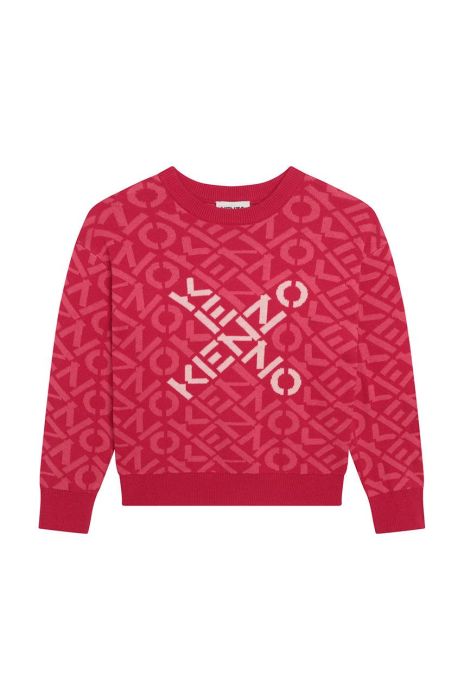 Дитячий светр Kenzo Kids колір рожевий легкий