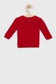 Светр для немовлят United Colors of Benetton колір червоний легкий Светр для немовлят United Colors of Benetton колір червоний легкий