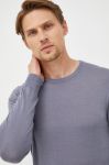 Вовняний светр Tiger Of Sweden чоловічий колір сірий легкий (2447582) Вовняний светр Tiger Of Sweden чоловічий колір сірий легкий (2447582)
