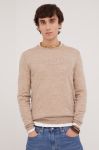 Вовняний светр Tiger Of Sweden чоловічий колір бежевий легкий (2604889) Вовняний светр Tiger Of Sweden чоловічий колір бежевий легкий (2604889)
