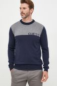Светр з домішкою вовни Guess чоловічий колір синій легкий (2666519)