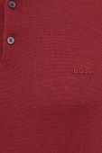 Вовняний светр BOSS чоловічий колір бордовий легкий (3655210)