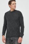 Светр з домішкою вовни Sisley чоловічий колір сірий легкий (2756151) Светр з домішкою вовни Sisley чоловічий колір сірий легкий (2756151)