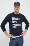 Светр з домішкою вовни United Colors of Benetton X Pantone чоловічий колір синій легкий Светр з домішкою вовни United Colors of Benetton X Pantone чоловічий колір синій легкий