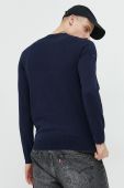 Светр з домішкою кашеміру Superdry чоловічий колір синій легкий