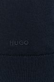 Вовняний кардиган HUGO чоловічий колір синій Вовняний кардиган HUGO чоловічий колір синій