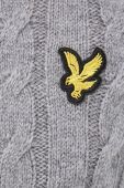 Светр з домішкою вовни Lyle & Scott чоловічий колір сірий легкий (2688708)