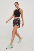 Шорти для бігу adidas Performance Brand Love жіночі візерунок висока посадка колір барвистий