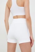 Шорти для тренувань LaBellaMafia Go On жіночі колір білий однотонні висока посадка