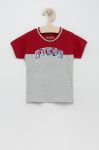Дитяча футболка Guess колір сірий з аплікацією (2425299) Дитяча футболка Guess колір сірий з аплікацією (2425299)