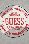 Дитяча бавовняна футболка Guess колір сірий з аплікацією (2463127)