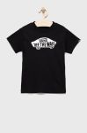 Дитяча бавовняна футболка Vans колір чорний з принтом (2474051) Дитяча бавовняна футболка Vans колір чорний з принтом (2474051)