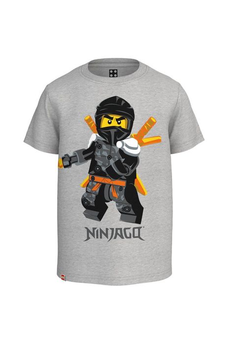 Дитяча бавовняна футболка Lego Wear колір сірий з принтом (2583687) Дитяча бавовняна футболка Lego Wear колір сірий з принтом (2583687)