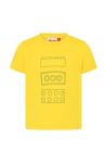 Дитячий лонгслів Lego Wear колір жовтий з принтом Дитячий лонгслів Lego Wear колір жовтий з принтом