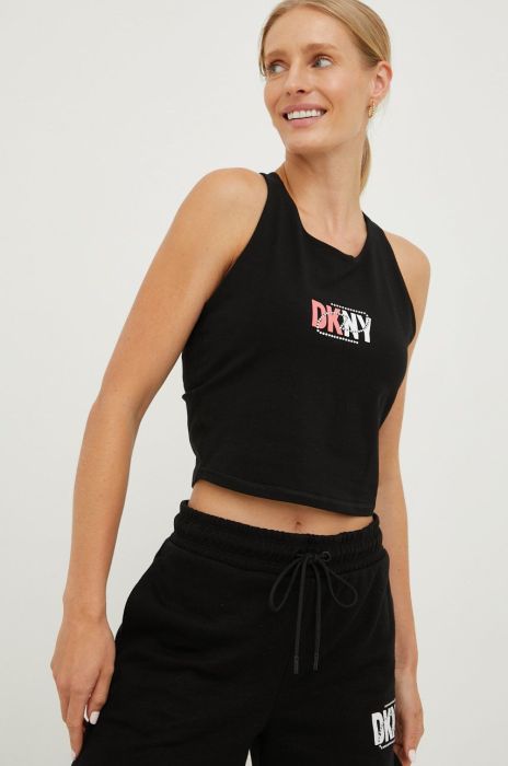 Топ Dkny жіночий колір чорний (2583830) Топ Dkny жіночий колір чорний (2583830)