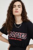 Бавовняна футболка The Kooples колір чорний (2640741) Бавовняна футболка The Kooples колір чорний (2640741)