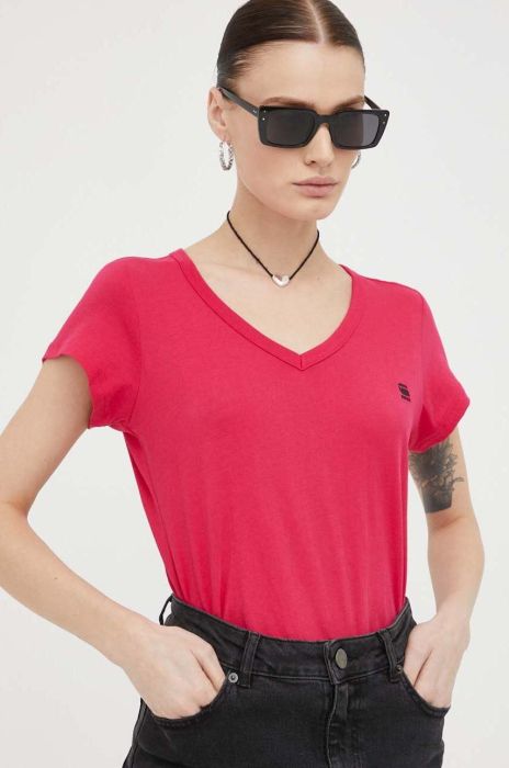 Бавовняна футболка G-Star Raw жіночий колір рожевий (3017801) Бавовняна футболка G-Star Raw жіночий колір рожевий (3017801)