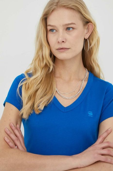 Бавовняна футболка G-Star Raw жіночий колір блакитний (3017809) Бавовняна футболка G-Star Raw жіночий колір блакитний (3017809)