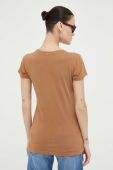 Бавовняна футболка G-Star Raw жіночий колір коричневий Бавовняна футболка G-Star Raw жіночий колір коричневий