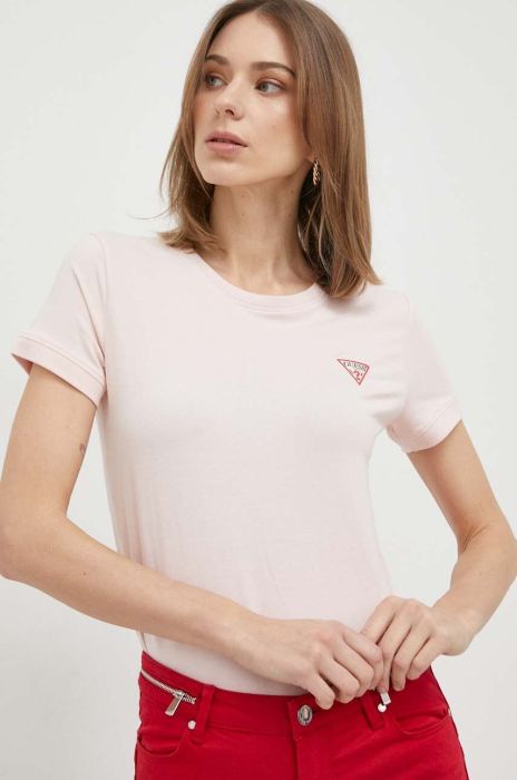 Футболка Guess жіночий колір рожевий (2863606)