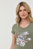 Футболка Guess жіночий колір зелений (2411417)