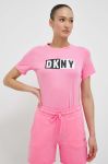 Футболка Dkny жіночий колір фіолетовий (3060913)