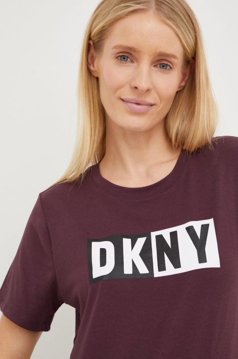 Футболка Dkny жіночий колір фіолетовий (2772474)