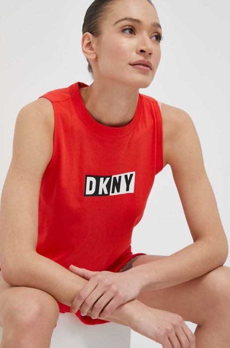 Топ Dkny жіночий колір червоний Топ Dkny жіночий колір червоний