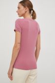 Футболка EA7 Emporio Armani жіночий колір рожевий