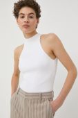 Топ Gestuz жіночий колір білий оголена спина Топ Gestuz жіночий колір білий оголена спина