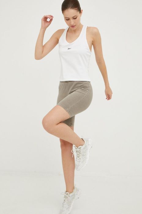 Топ для тренувань Reebok Workout Ready колір білий (2530612) Топ для тренувань Reebok Workout Ready колір білий (2530612)