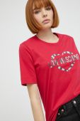 Бавовняна футболка Love Moschino колір червоний (2520691) Бавовняна футболка Love Moschino колір червоний (2520691)
