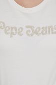 Бавовняна футболка Pepe Jeans колір бежевий (2692895)