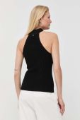 Топ Guess жіночий колір чорний півгольф Топ Guess жіночий колір чорний півгольф